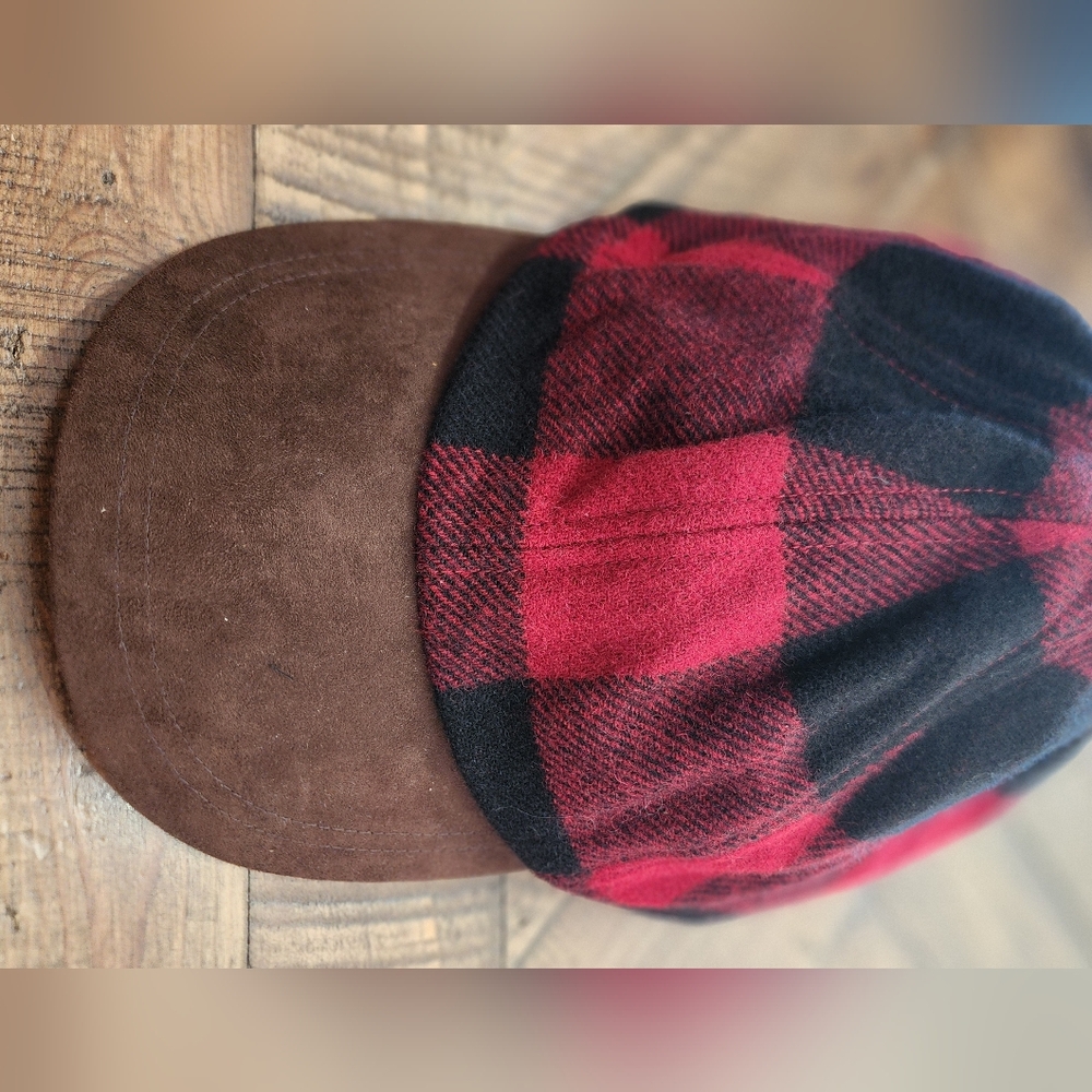 Wool Tweed hat buffalo check